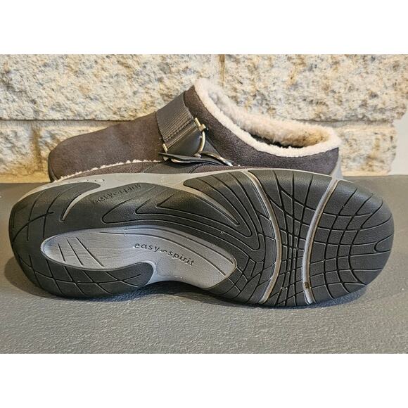 Easy Spirit Wend Slip-On Closed Toe Casual Clogs, Faux Fur Lining Womens Sz 6W - Picture 3 of 5